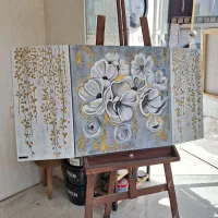 تابلو دکوراتیو سه تکه هنر دست