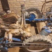 چیدن گندم و جو با دستگاه سه چرخ سوزن کوتاه