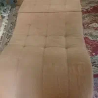 یک عددمیزوسط پارچه ای جیر خردلی ویک عددنشیمن|مبلمان خانگی و میز عسلی|تالش, تالش|دیوار