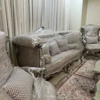 فروش فوری مبلمان سلطنتی چوب گردو (کاملاً نو)|مبلمان خانگی و میز عسلی|تهران, شمس‌آباد|دیوار