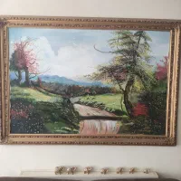 تابلو رنگ روغن طبیعت بسیار بزرگ