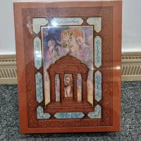 کتاب دیوان حافظ جلد چرم قاب دار نفیس