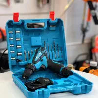 دریل موتور شارژی بیست تک  ۲ باطری اینورتر برق مدون|ابزارآلات|رشت, بلوار گیلان|دیوار