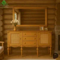 آینه کنسول و میز TV تمام چوب