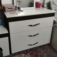 سرویس خواب تخت(زیرش تخت مهمان دارد)دراور،دکور،عسلی