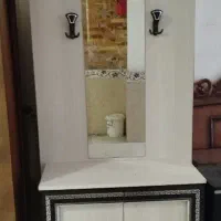 جاکفشی آینه دار همراه با آویز لباس