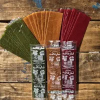 تولید لواشک شلاقی سه رنگ و سه طعم و تمر سسی .