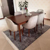 دو عدد فرش ابریشم ماشینی ۱۲۰۰ شانه محتشم 6 و 4 متر|فرش|تهران, اختیاریه|دیوار