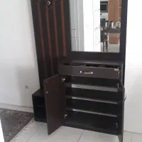 فروش جاکفشی MDF دارای آینه و رخت آویز|جاکفشی، کمد، دراور|شیراز, فرهنگ شهر|دیوار