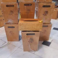 سطل وجادستمالی چوبی اک