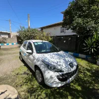 207 سقف فلز سفید دنده ای هیدرولیک Tu5 مدل 1404 خشک|خودرو سواری و وانت|تالش, تالش|دیوار