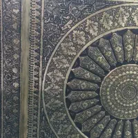 سینی ۴گوش برنجی غرق قلم|کلکسیون اشیاء عتیقه|تهران, نیکنام|دیوار