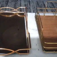 سینی اینه ای و چوبی