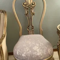 سنگ میز گرد و صندلی مبل