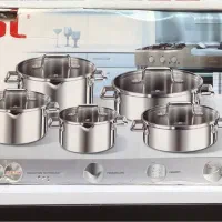 سرویس قابلمه استیل تفال اصل ۱۰پترچه