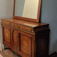 آیینه و کنسول چوبی
