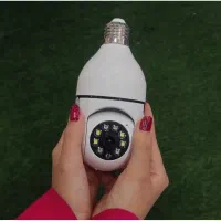 دوربین مداربسته لامپی چرخشی بیسیم باغچه باغ ویلا