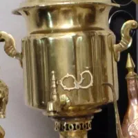 سماور برنجی زغالی قدیمی