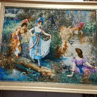 تابلو فرش دستباف چله ابریشم