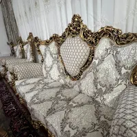 مبل سلطنتی ۹ نفره چوب|مبلمان خانگی و میز عسلی|اهر, |دیوار