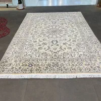 فرش دستباف (بساک) جفت ۹ متری ۹ لا کرک ابریشم|فرش|مشکین‌دشت, |دیوار