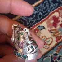 انگشتر نقره|کلکسیون اشیاء عتیقه|کرمان, |دیوار