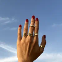 انگشتر دستساز دخترونه برنجی|جواهرات|نیشابور, دارایی|دیوار