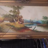 تابلو رنگ و روغن قدیمی  ۵۰ سال قدمت دارد