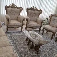 یک دست ست سلطنتی ۹نفره|مبلمان خانگی و میز عسلی|بابل, |دیوار
