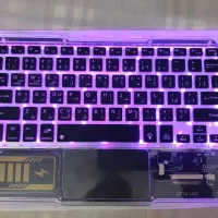 کیبورد rgb تبلت گوشی موبایل آیپد pc اندروید بیسیم|لوازم جانبی موبایل و تبلت|تهران, مینیسیتی (شهرک نفت)|دیوار