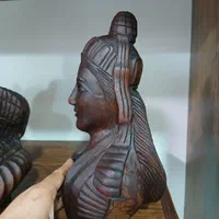 مجسمه چوبی اردشیر پاپکان و همسرش|مجسمه، تندیس، ماکت|تهران, نعمت‌آباد|دیوار