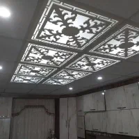 سقف کاذب تایل سقفی معرق cnc سی ان سی pvc پی وی سی