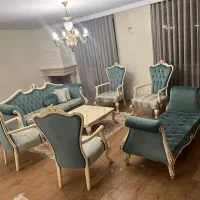 مبل استیل هفت نفره به همراه میز ناهار خوری ۸ نفره