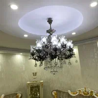 لوستر برنجی جفت