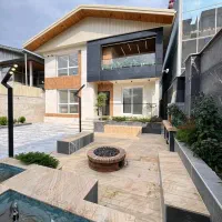 ویلای-دوبلکس-نما-مدرن-لاکچری
