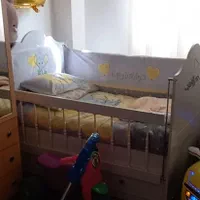 تخت خواب کودک کاملا سالمه دو کشو زیر تخت|تخت و صندلی بچه|رودسر, |دیوار