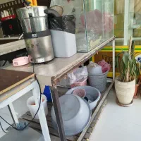 میز کار با قفسه شیشه ای ۲ لاین