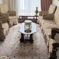 مبل استیل هشت نفره به همراه میز ناهار خوری هشت نفر