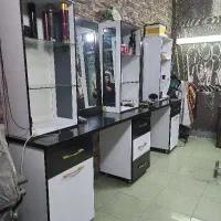 دکور آرایشگاه سفید مشکی