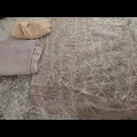 پارچه کار شده کاملا منجوق و مروارید طرح جدید