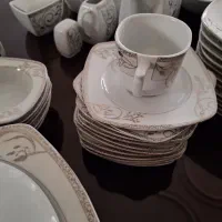 سرویس چینی ۱۲ نفره توس|ظروف سرو و پذیرایی|کوهدشت, |دیوار