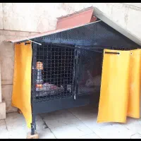 قفس فولادی با درب وپرده برزنت|لوازم جانبی حیوانات|قائم‌شهر, |دیوار