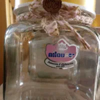 بانکه شیشه ای درپیچی 4بزرگ 4کوچک 1 اشانتیون|ظروف نگهدارنده، پلاستیکی، یک‌بارمصرف|بابلسر, |دیوار