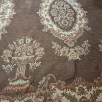 روفرشی ۱۲ متری مخمل کرم شکلاتی