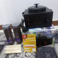 دستگاه وکس و موم گرم کن فلزی اطلس مشکی