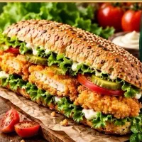 ساندویچ فیله سوخاری