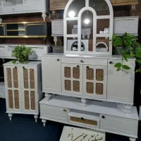 مدل مشبک کنسول با آینه جاکفشی میزتلویزیون مشبک