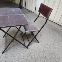 میز و صندلی تاشو قابل حمل فلزی