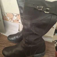 چکمه چرم اصل درحد نو