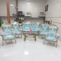 مبلمان ۷نفره سلطنتی تمام راش درحدمدل آنیا